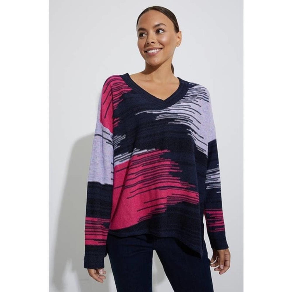 $158 Nic+Zoe VIVID VIBES SWEATER M